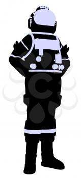 Royalty Free Clipart Image of an Astronaut