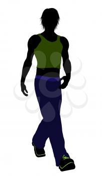 Royalty Free Clipart Image of a Teenager