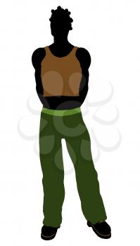 Royalty Free Clipart Image of a Casual Guy