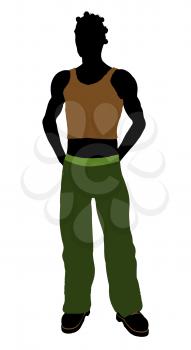 Royalty Free Clipart Image of a Casual Guy