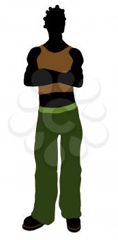 Royalty Free Clipart Image of a Casual Guy