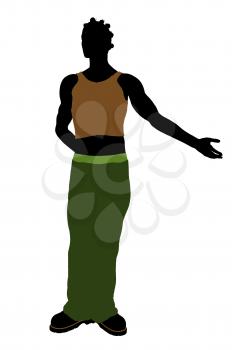 Royalty Free Clipart Image of a Casual Guy