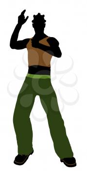 Royalty Free Clipart Image of a Casual Guy