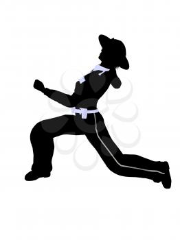 Royalty Free Clipart Image of a Female Police Officer