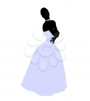 Royalty Free Clipart Image of a Bride