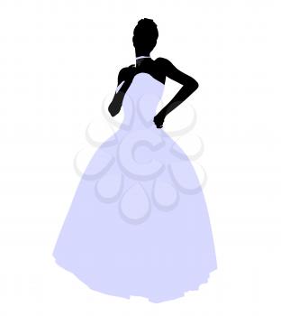 Royalty Free Clipart Image of a Bride