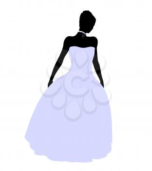 Royalty Free Clipart Image of a Bride