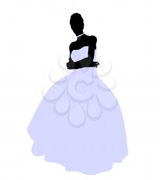 Royalty Free Clipart Image of a Bride