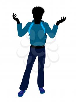 Royalty Free Clipart Image of a Hiker