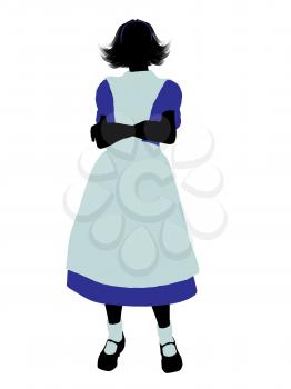 Royalty Free Clipart Image of Alice in Wonderland