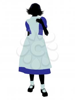 Royalty Free Clipart Image of Alice in Wonderland