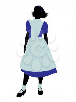 Royalty Free Clipart Image of Alice in Wonderland