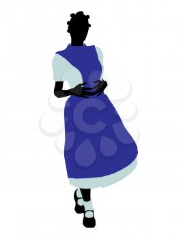 Royalty Free Clipart Image of Alice in Wonderland