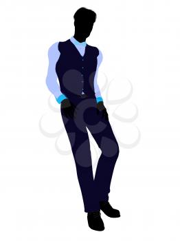 Royalty Free Clipart Image of a Businessman