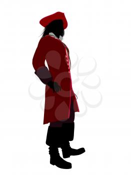 Royalty Free Clipart Image of a Pirate With a Hook Hand