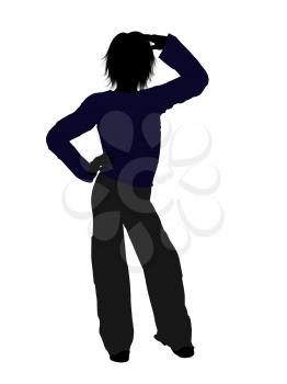 Royalty Free Clipart Image of a Teenage Boy