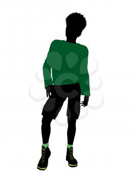 Royalty Free Clipart Image of a Young Boy