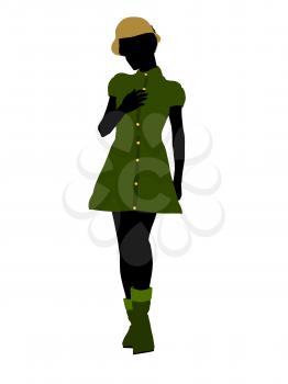 Royalty Free Clipart Image of a Young Woman