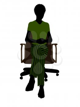 Royalty Free Photo of a Woman in a Chair