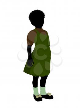 Royalty Free Clipart Image of a Little Girl