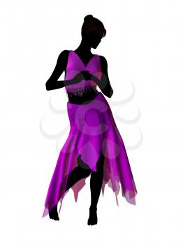 Royalty Free Clipart Image of a Female Genie