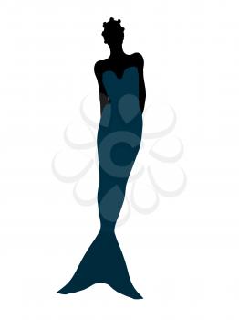 Royalty Free Clipart Image of a Mermaid