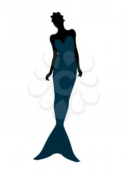 Royalty Free Clipart Image of a Mermaid