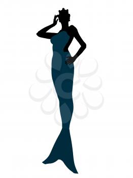 Royalty Free Clipart Image of a Mermaid