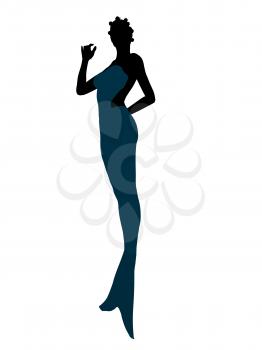 Royalty Free Clipart Image of a Mermaid