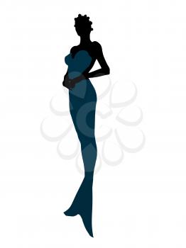 Royalty Free Clipart Image of a Mermaid