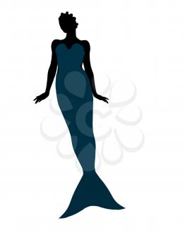 Royalty Free Clipart Image of a Mermaid