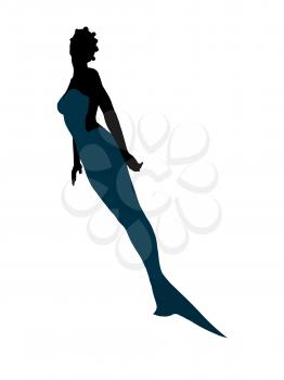 Royalty Free Clipart Image of a Mermaid