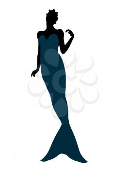 Royalty Free Clipart Image of a Mermaid