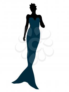 Royalty Free Clipart Image of a Mermaid