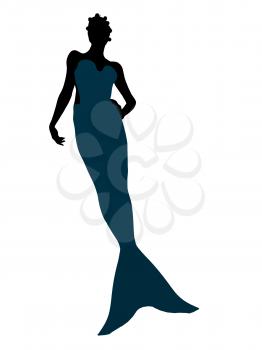 Royalty Free Clipart Image of a Mermaid