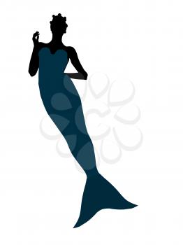 Royalty Free Clipart Image of a Mermaid