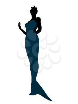 Royalty Free Clipart Image of a Mermaid