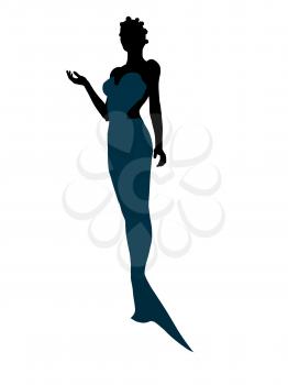 Royalty Free Clipart Image of a Mermaid