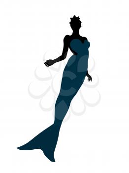 Royalty Free Clipart Image of a Mermaid