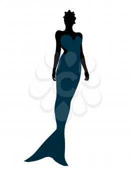 Royalty Free Clipart Image of a Mermaid