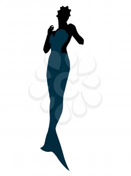 Royalty Free Clipart Image of a Mermaid