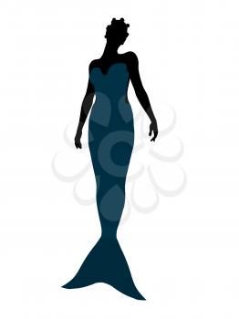 Royalty Free Clipart Image of a Mermaid