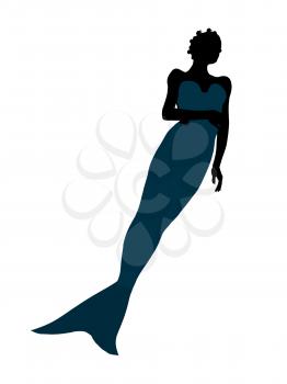 Royalty Free Clipart Image of a Mermaid