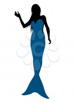 Royalty Free Clipart Image of a Mermaid