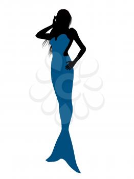 Royalty Free Clipart Image of a Mermaid