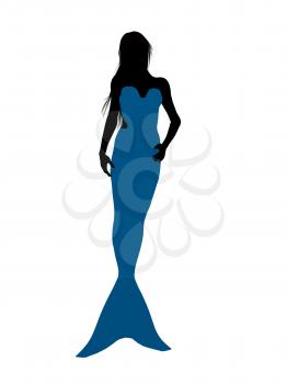 Royalty Free Clipart Image of a Mermaid