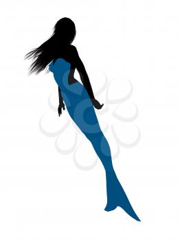 Royalty Free Clipart Image of a Mermaid