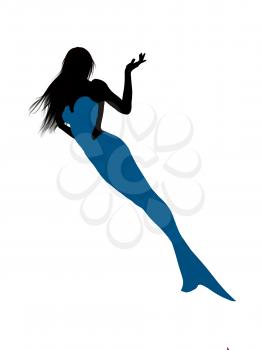 Royalty Free Clipart Image of a Mermaid