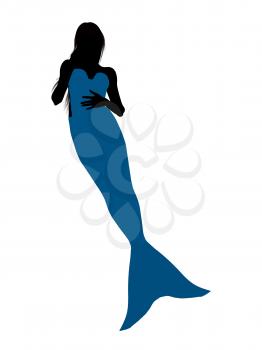 Royalty Free Clipart Image of a Mermaid