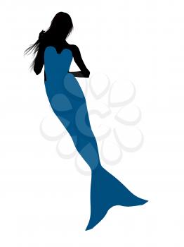 Royalty Free Clipart Image of a Mermaid